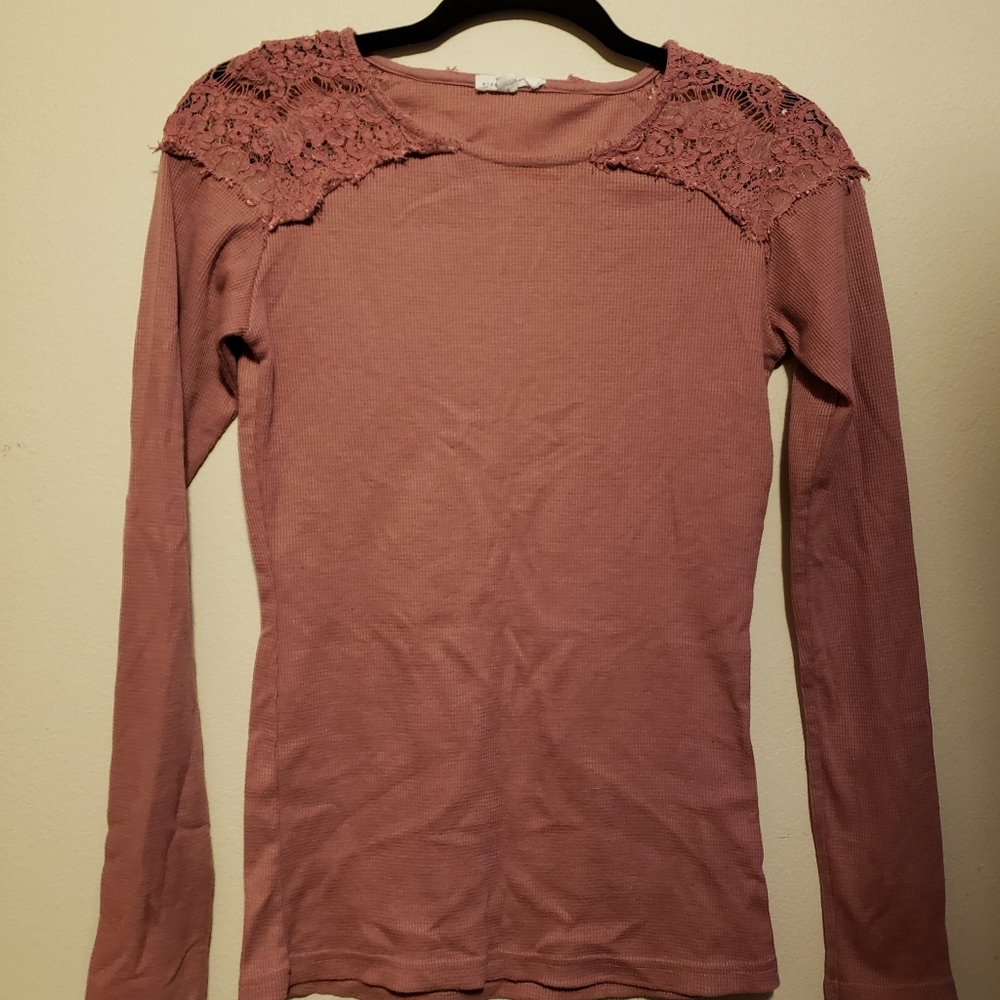 Pink long sleeve shirt